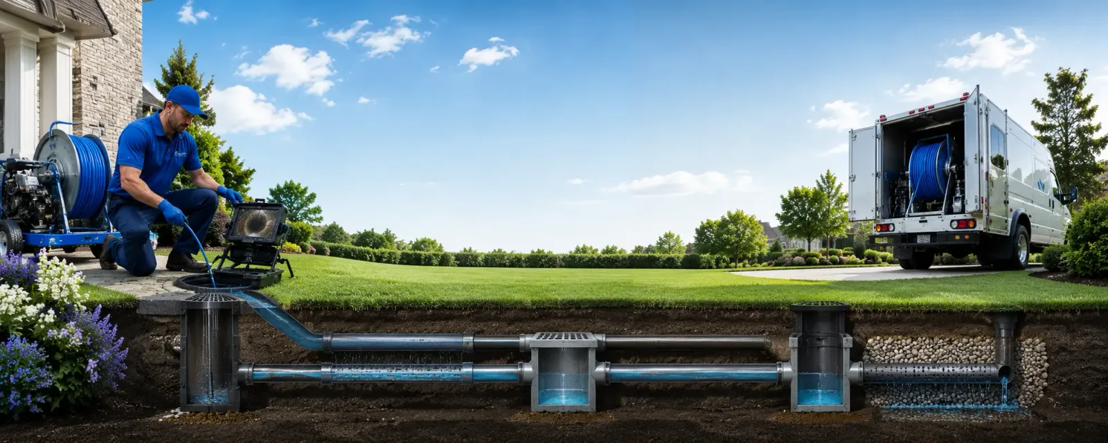 Outdoor drain cleaning information for Henrietta, NY